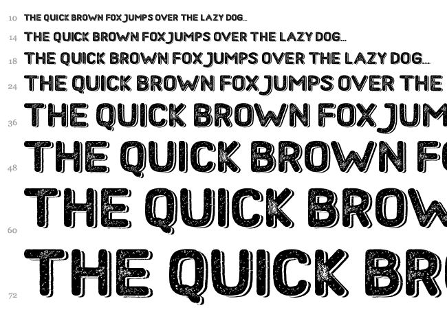 Hometown font waterfall